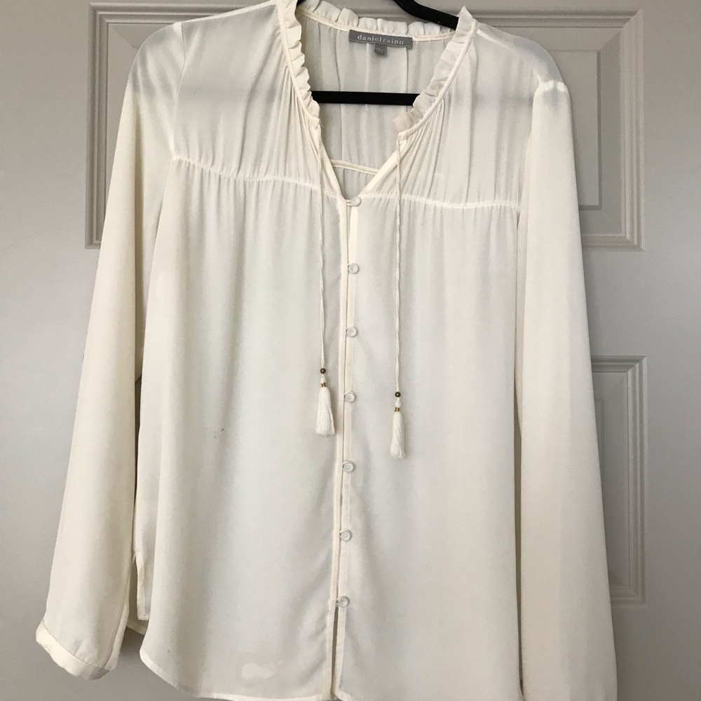 Cream blouse